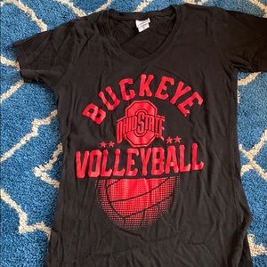 Ohio State Buckeyes Volleyball Vneck Tee